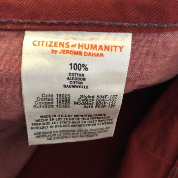 Citizens
of Humanity Men’s Short Pants Size 40 - Picture 4 of 5